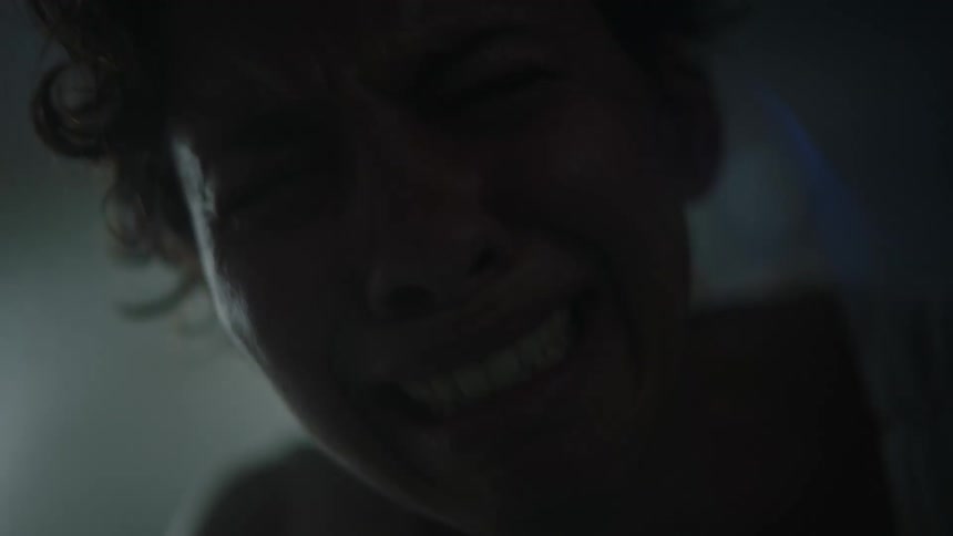 Close up of a distressed woman in pain
