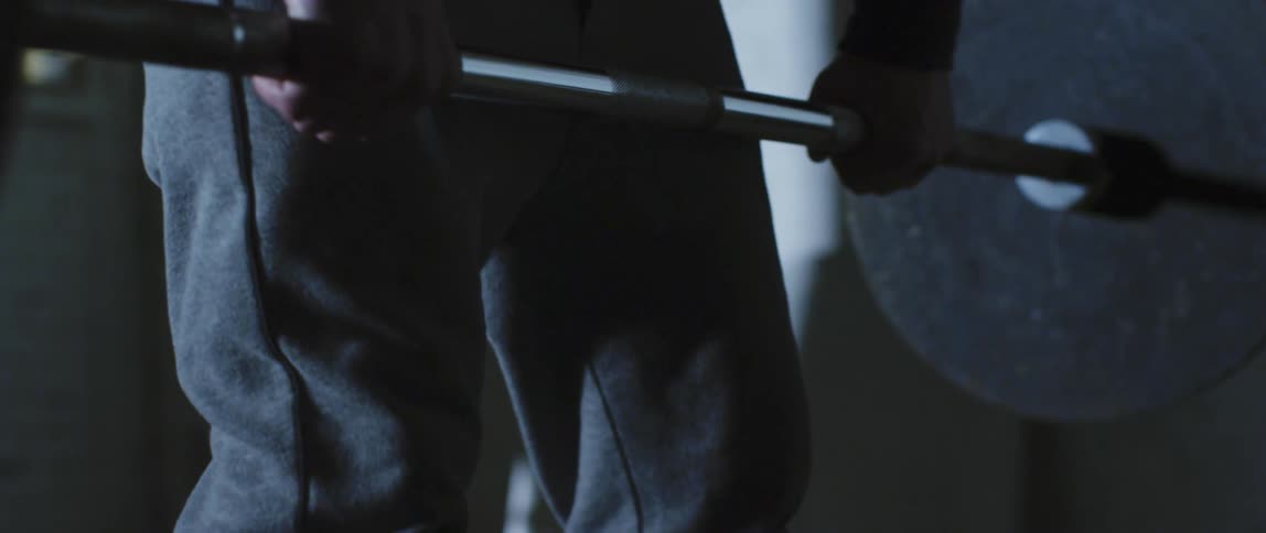 A man lifting weights