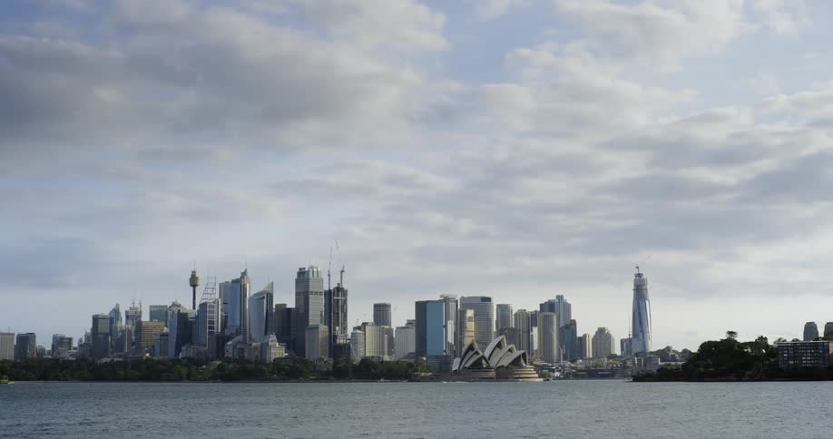 Panoramic view of sydney city skyline at day