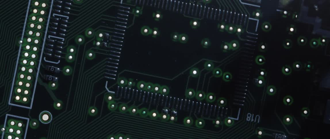 A close up of a circuit board