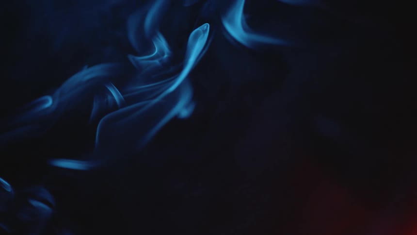 Blue liquids are moving together