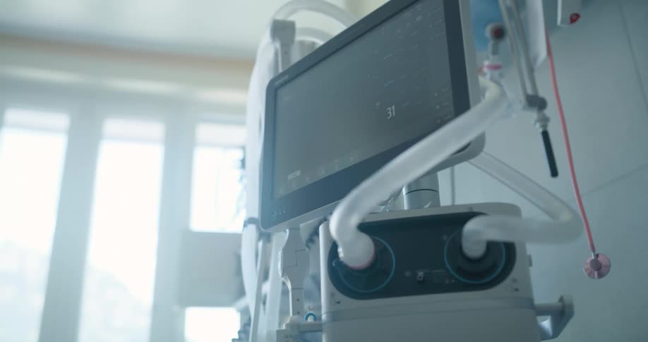 Using a touchscreen monitor a finger selects an option on the screen