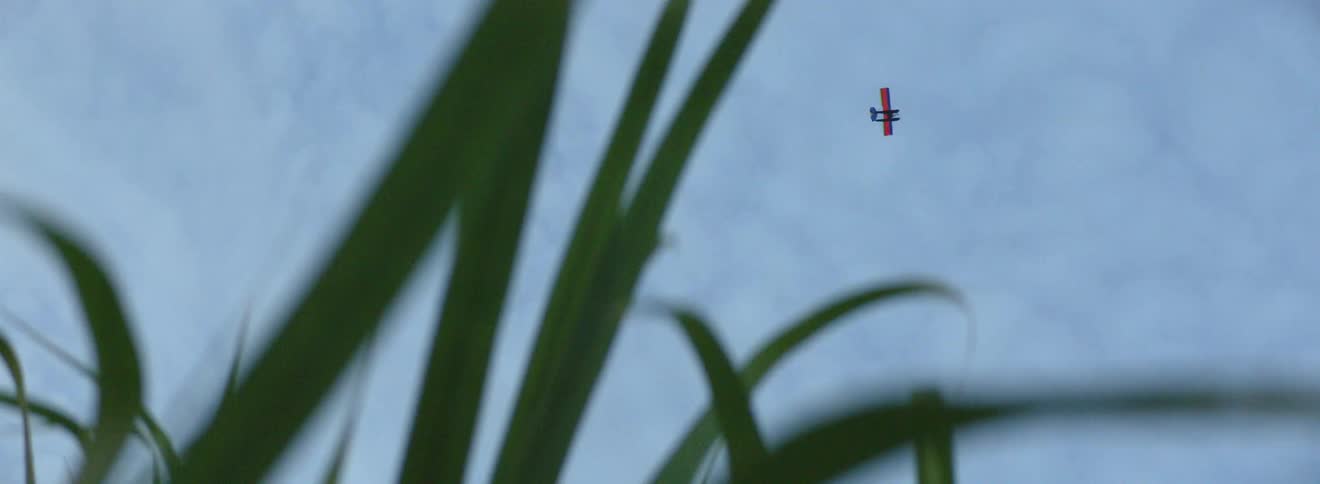 An airplane flying in the sky