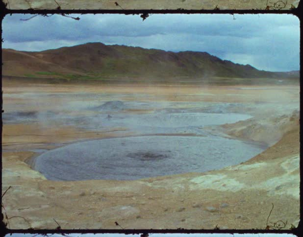 A geyser preparing to explode