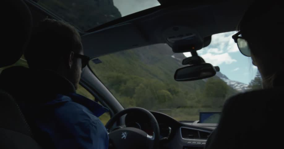 People driving in a car
