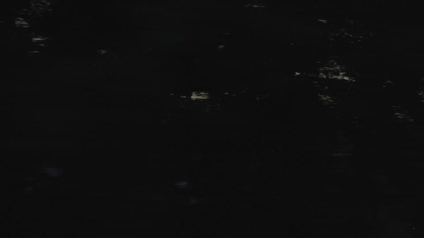 A panning shot of a city skyline