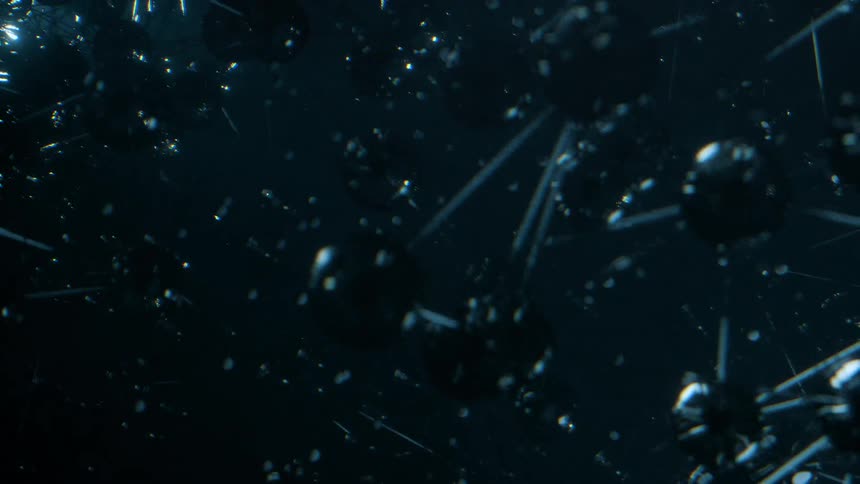 Chemicals are bonding and floating underwater