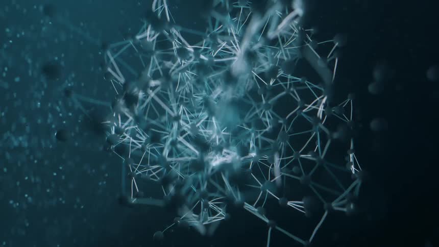 Microscopic particles and molecules form a pattern