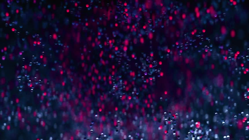 Molecules come together to form a floating cell underwater