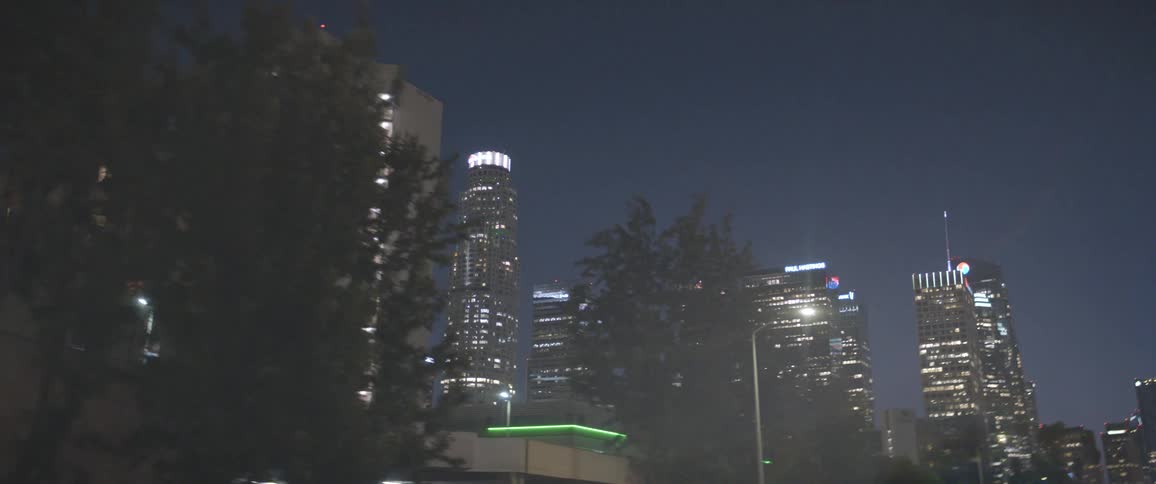 High rise buildings in a downtown area