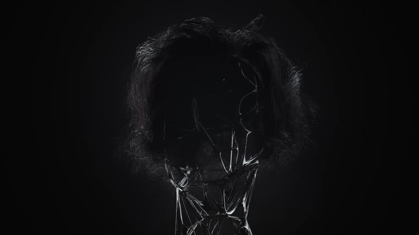 A wig on a futuristic robot