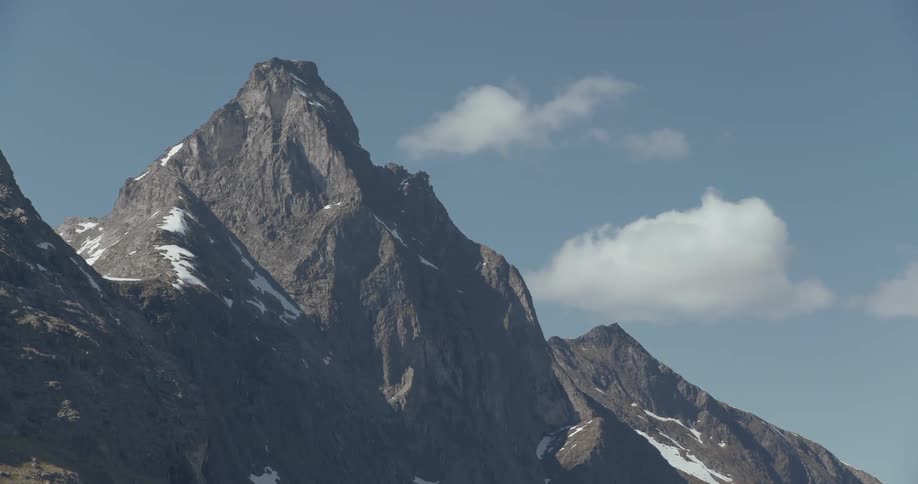 A mountain during the day