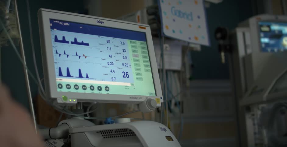 Medical equipment in a hospital