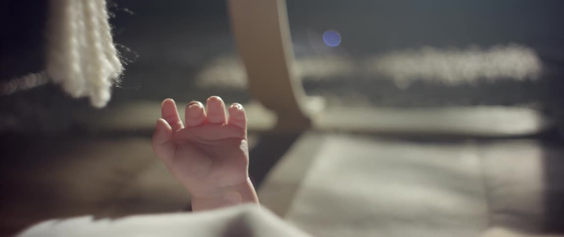 The hand of a baby