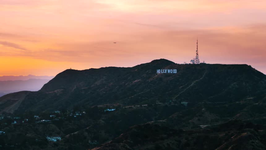 The sun is setting in the horizon