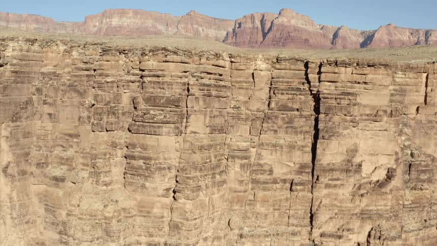 Mountain mesa badlands on a clear day