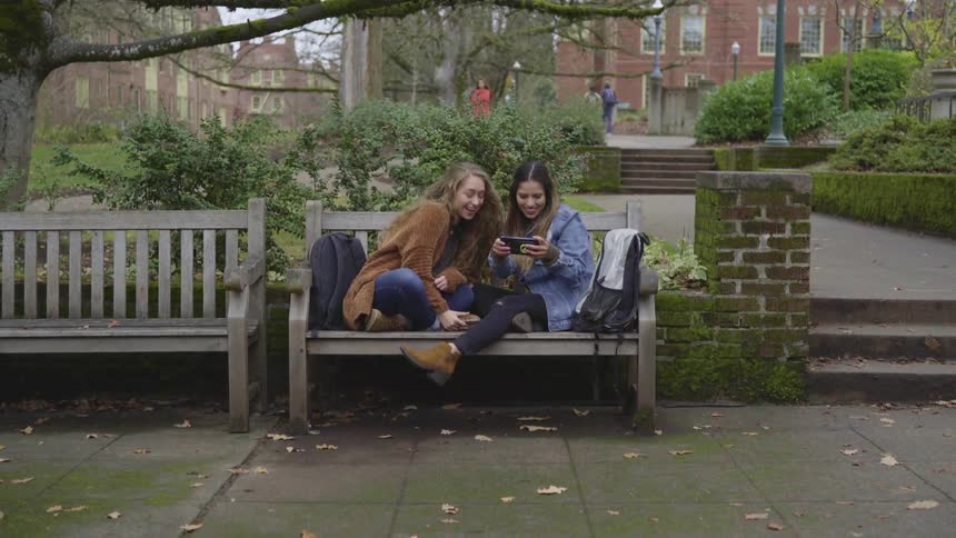 Two women taking a selfie together