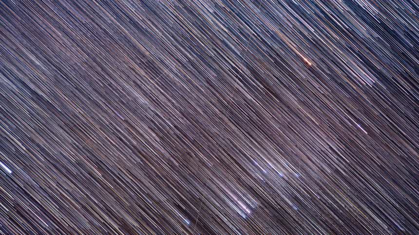 A time lapse of the night sky