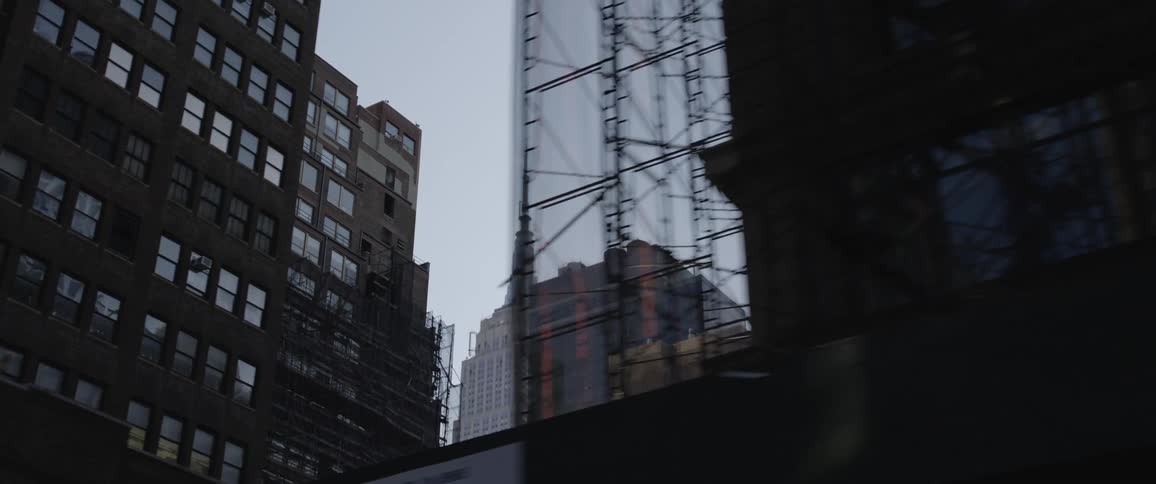 High rise apartment and office buildings in a downtown area