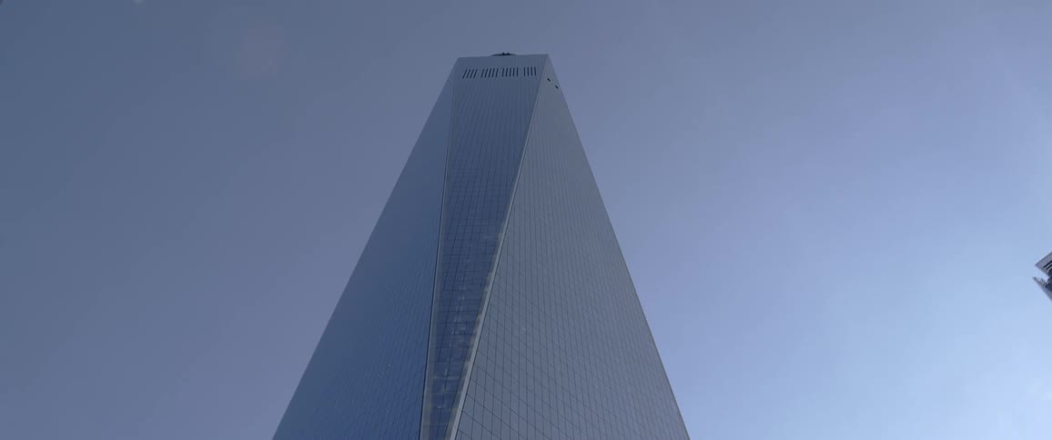 One world trade center main building in lower manhattan new york city at evening