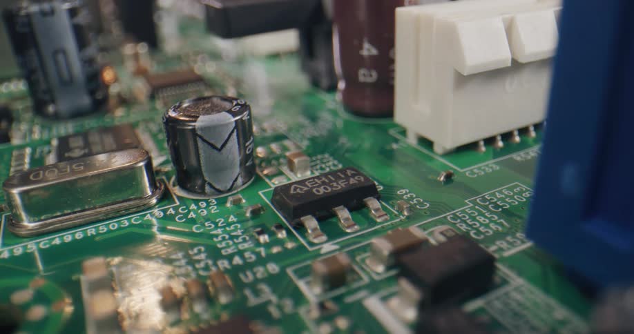 The chips cover the motherboard