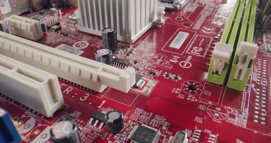 Close up of a circuit board