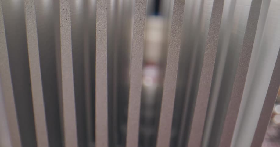 Blinds on a window in a home