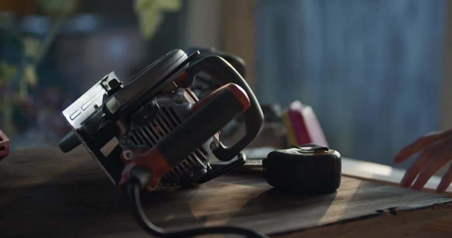 A close up of a power tool