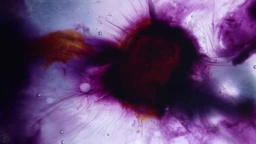 A close up of moving colors