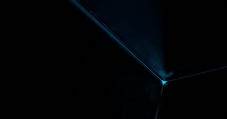 A cube with light blue smoke coming from it