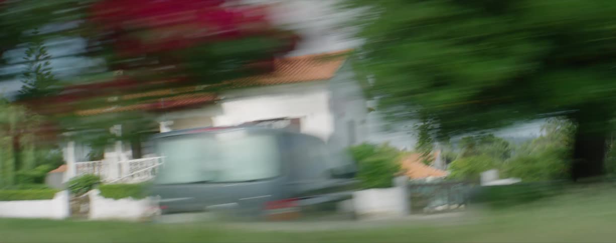 A suburban neighborhood on a sunny day