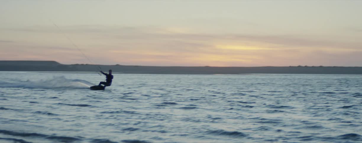 A man parasailing