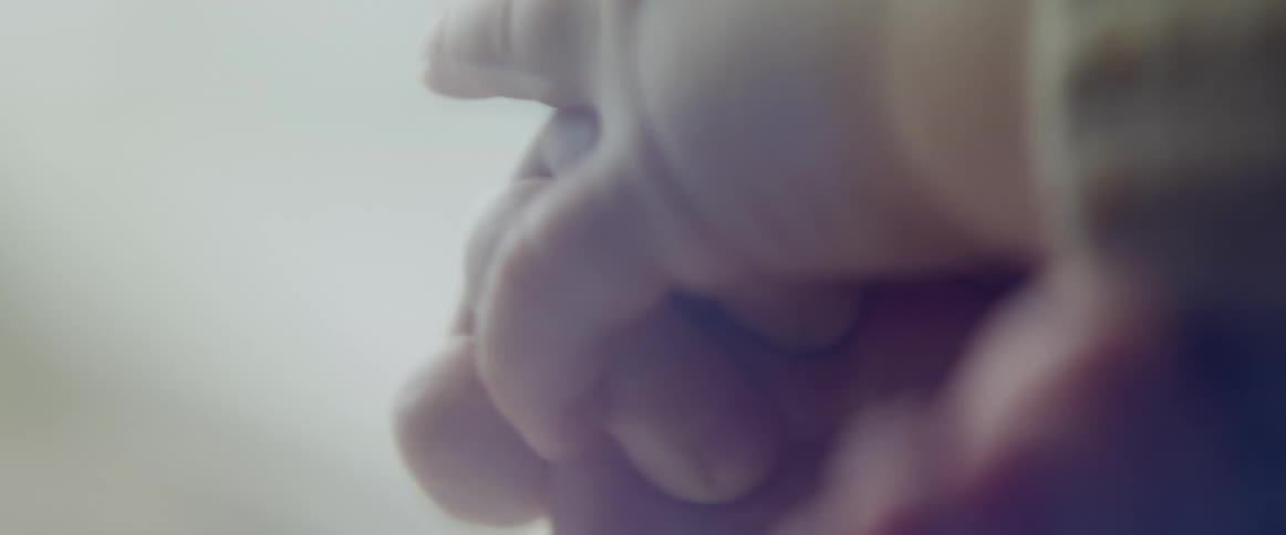 Close up ofbaby feet and hands