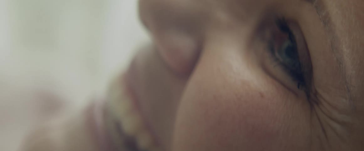 Close up of a womans face smiling