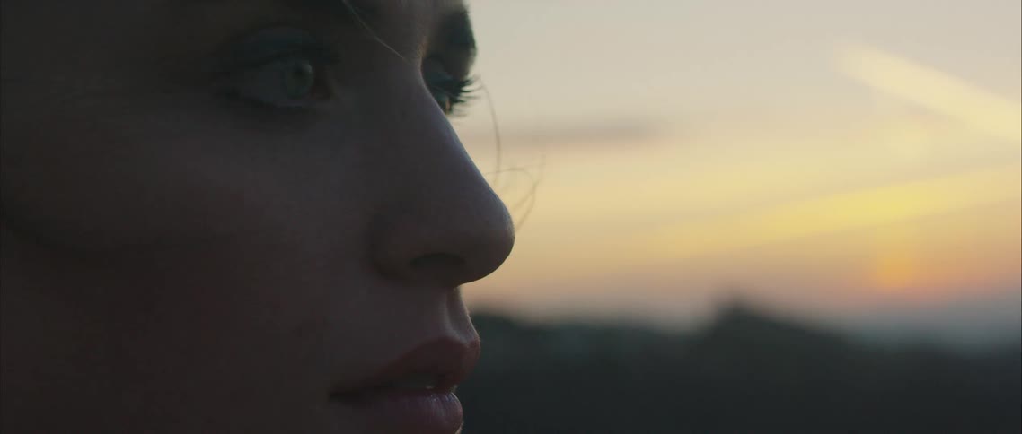A woman looking into the distance