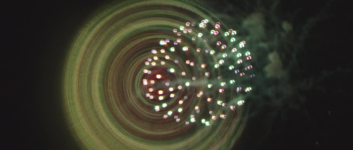 Fireworks exploding in the night sky