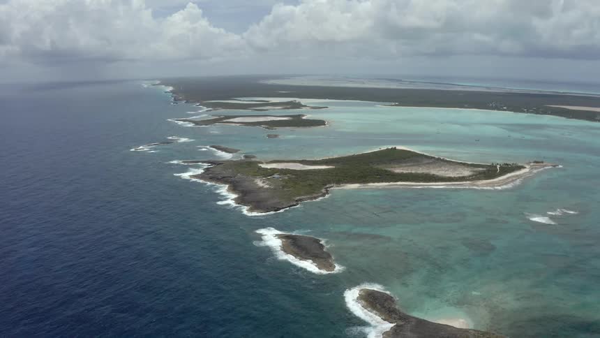 Aerial shot of islands