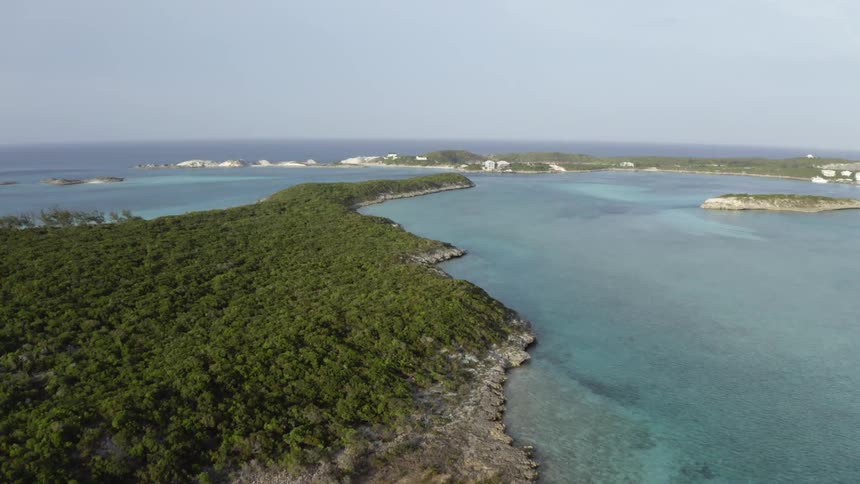 Aerial shot of islands