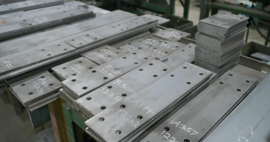 A sheet of metal cut