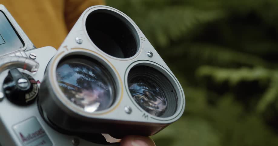 Close up of a camera lense