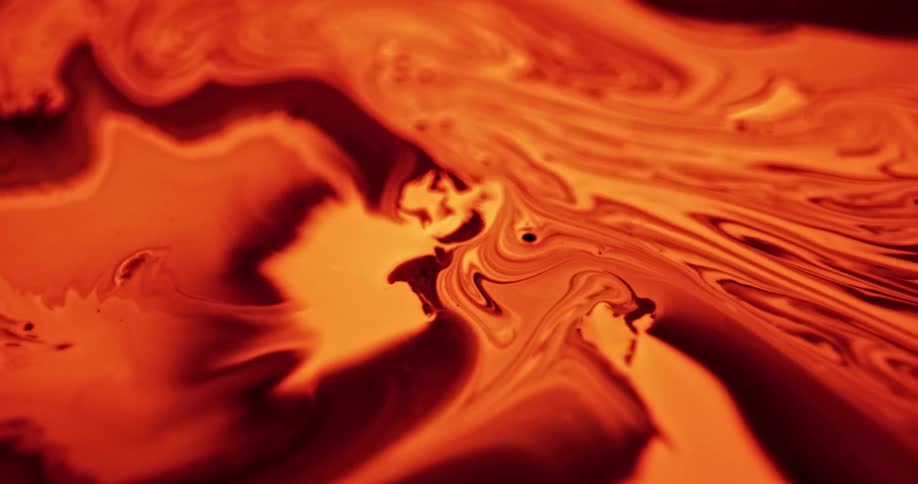 Abstract footage of liquid paint mixing together