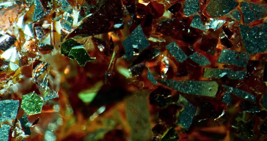 A close up of sharp crystals