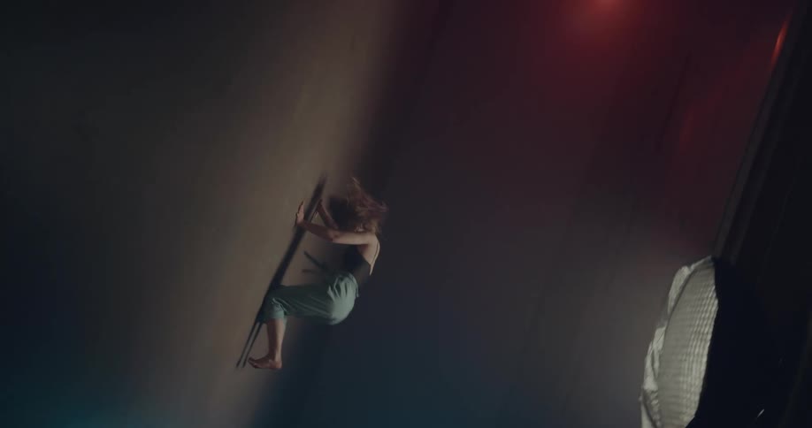 A woman dancing in a room