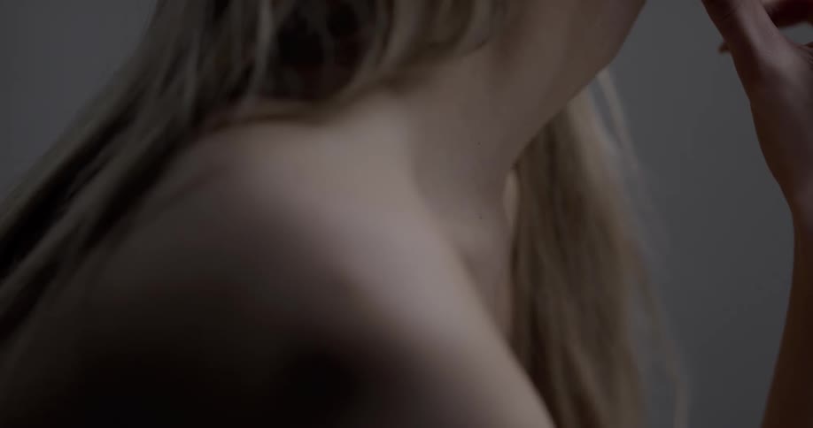 A close up of a womans neck