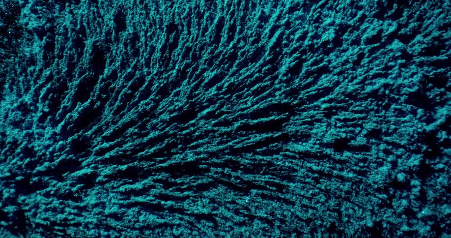 Blue and black colors that look like magnetic dust