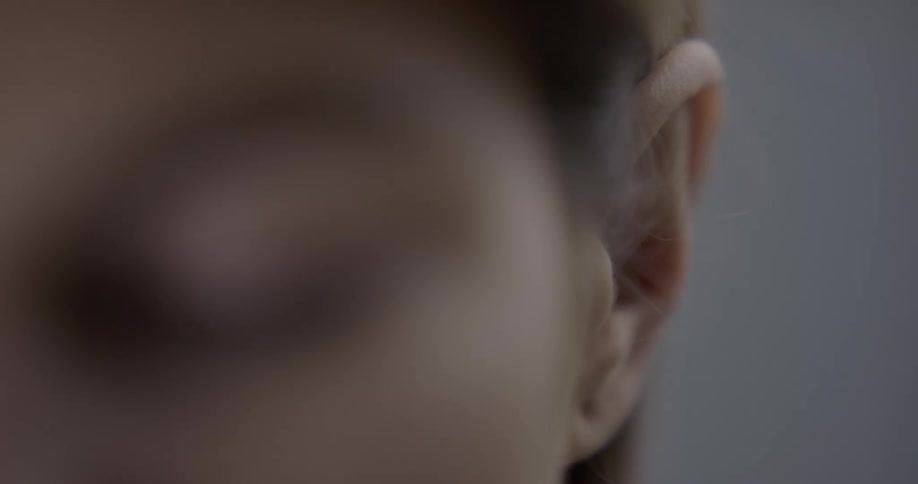 Ear on the side of a head