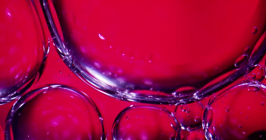 A close up of bubbles in a liquid
