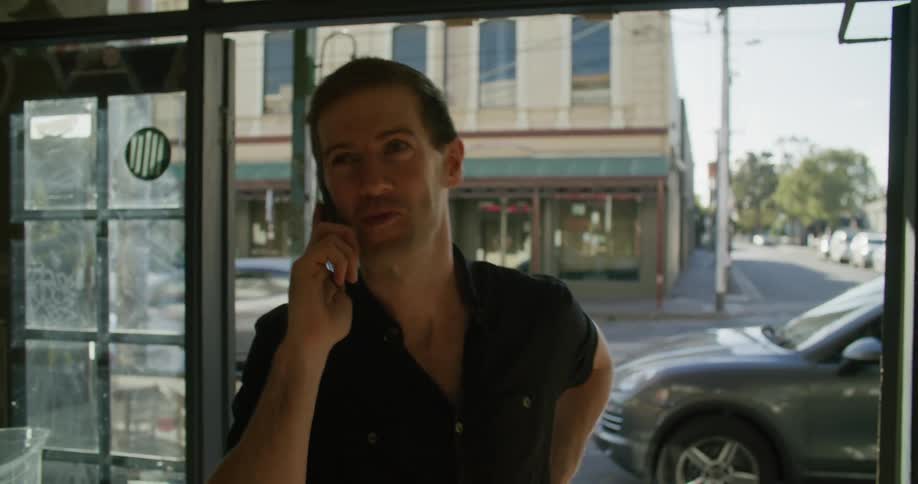 A man talking on a phone