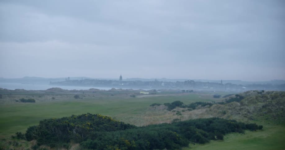Wide shot of a costal landscape