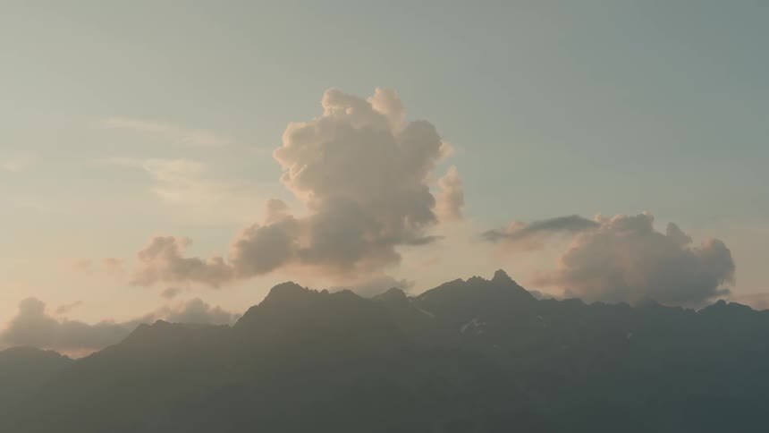 A wide shot of a landscape